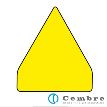 MG-SIGNS-VY 990857 50mm yellow warning triangle label with text box